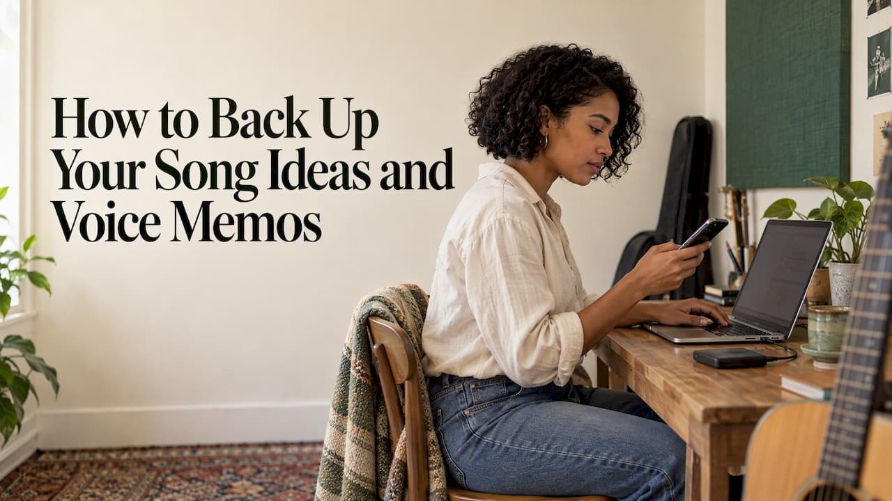 How to Back Up Your Song Ideas and Voice Memos